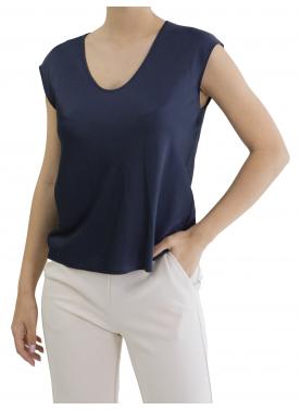 Top monocolour con scollo a U Imperial